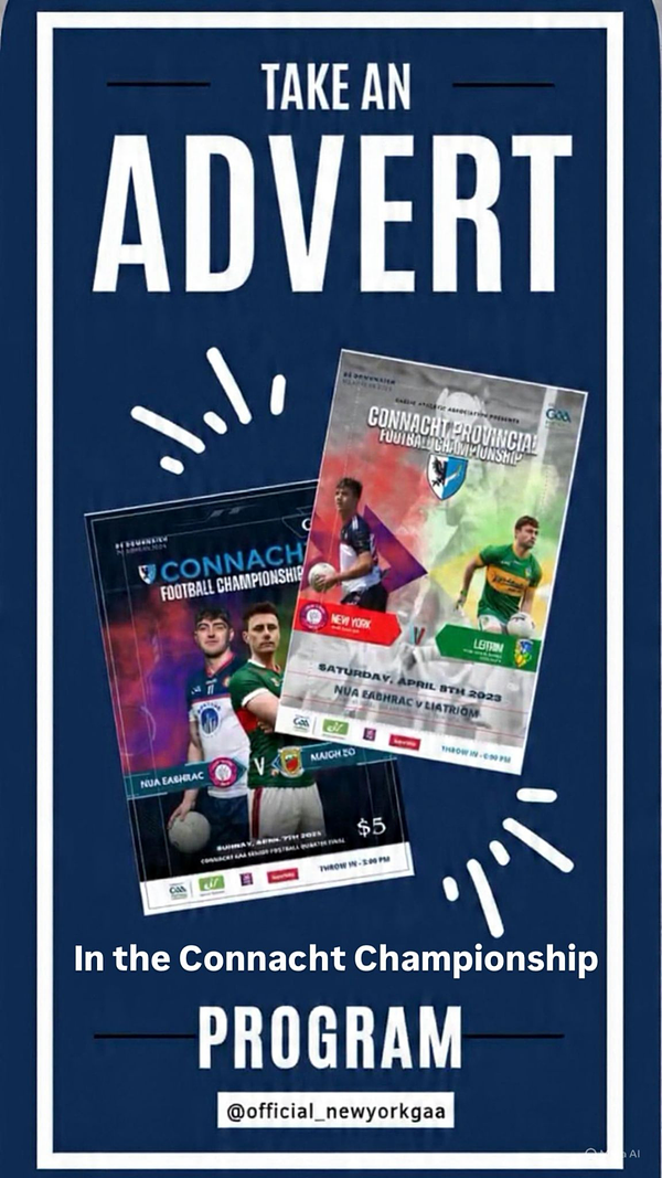 Advert in the Connacht Program
